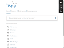 Tablet Screenshot of delfzijl.nl